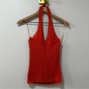 Michael Kors Herringbone Halter Top XS‎